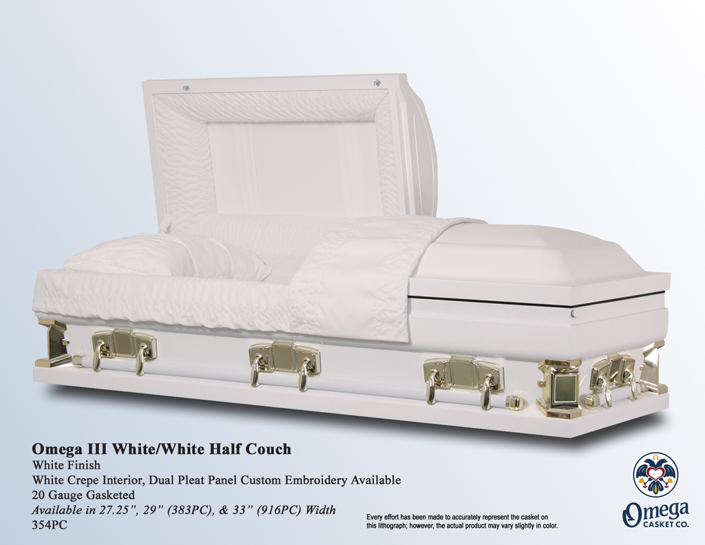 Omega III White White Half Couch